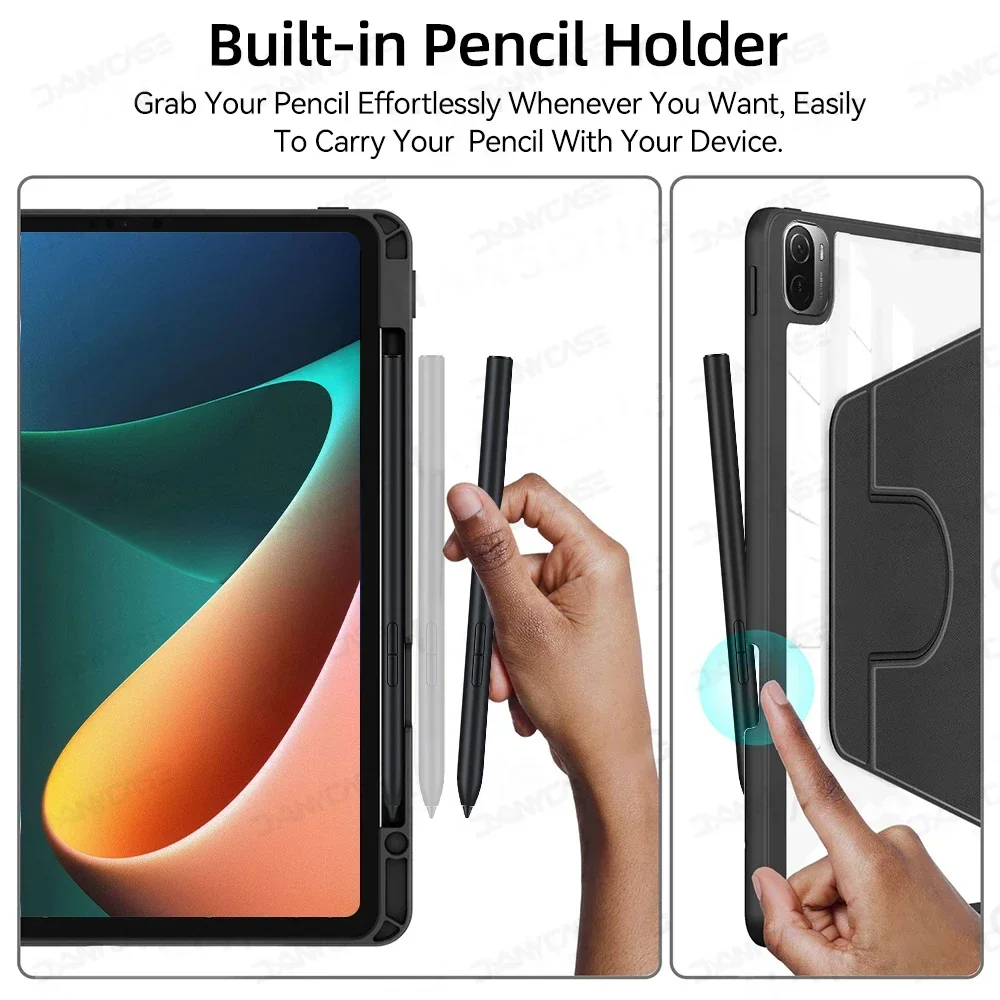 360° Rotating TPU Protective Flip Case