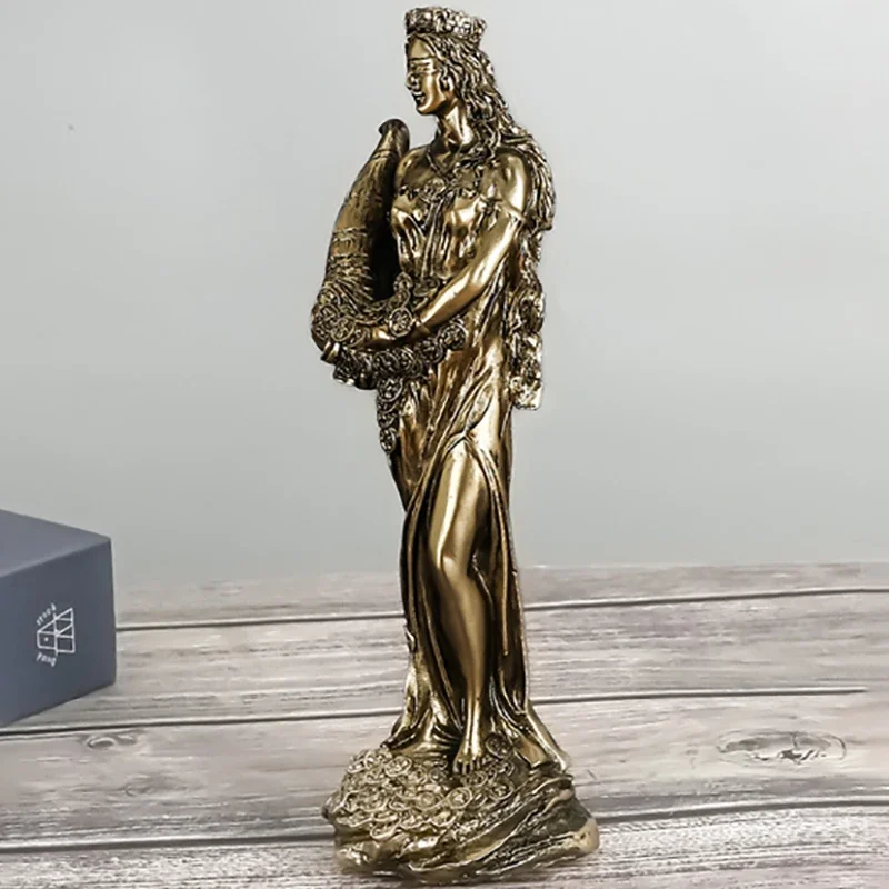 3 specifications Handmade Realistic Copper Resin Statues Home & Cashier & Office Decor Ornament Wealth Goddess Sculptures Gifts