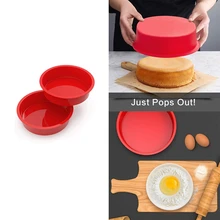

Round Cake Pan-Silicone Mold For Baking Non-Stick And Quick Release Baking Pan