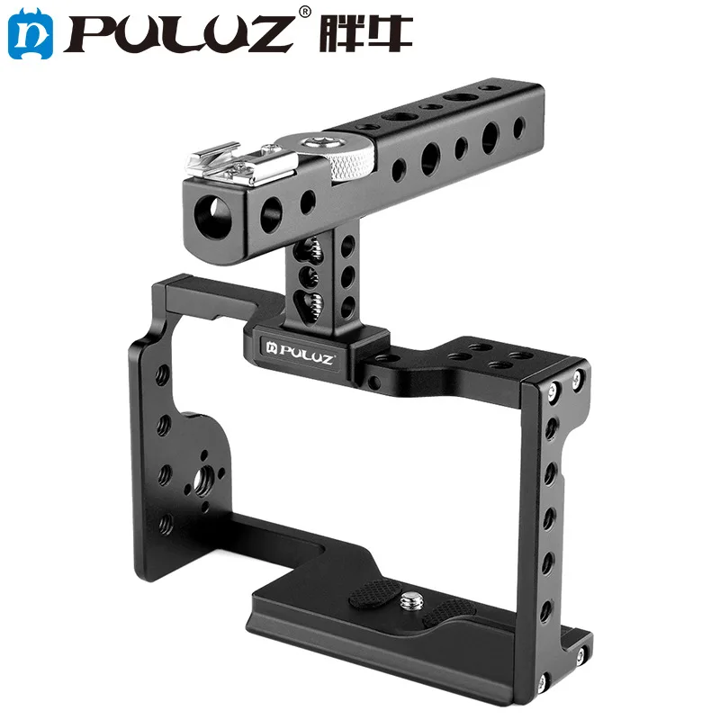 Stabilizzatore Per Gabbia Per Videocamera Puluz Con Maniglia Per Cornice Protettiva In Metallo Sony A6600 / Ilce-6600 Espandi Gli Accessori