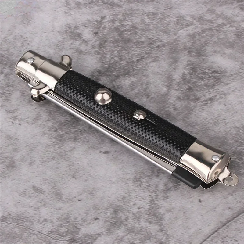 Folding Spring Comb Automatic Foldable Knife Brushes Hair Trimmer Comb Brush Accessories Butterfly Mens Pocket Knife
