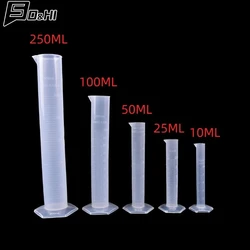 Plastic Measuring Cylinder for Laboratory Use - Graduated Tube in Various Sizes (10 - 250ml)