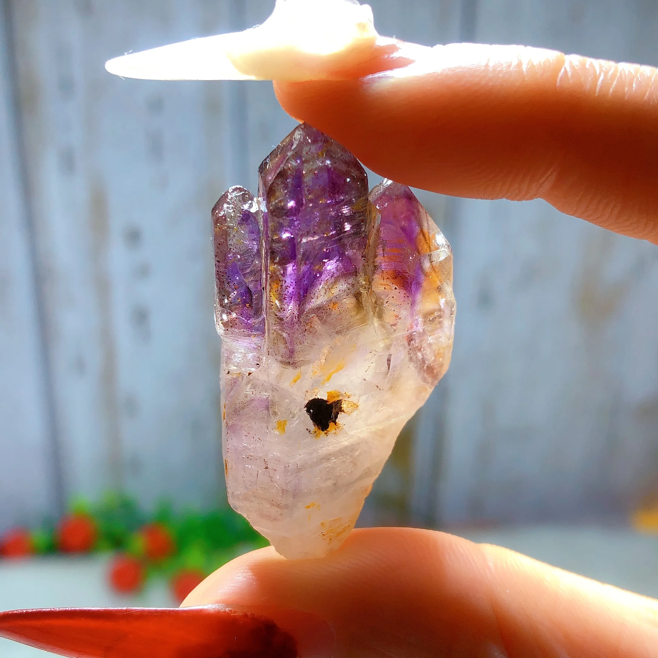 Natural Crystal Super Seven Specimen Raw Stone Gemstones Rainbow Flashy Mineral Energy Home Decorations Room Decor Gift 2