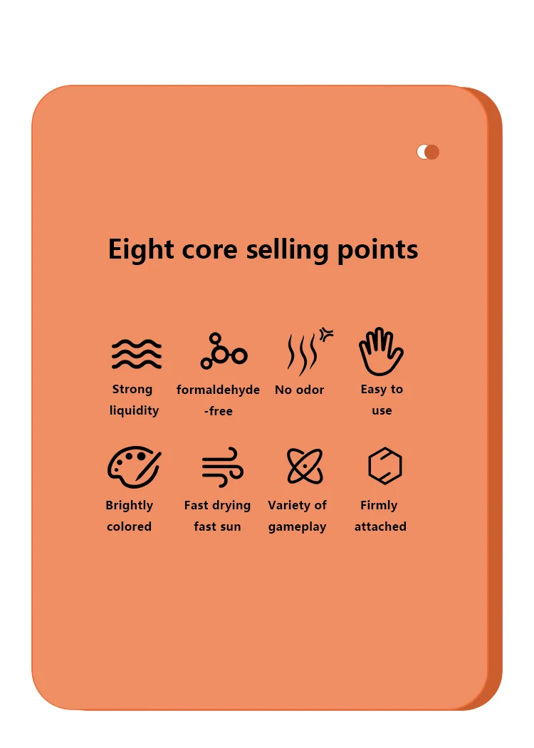 Vrtložna višebojna tekuća akrilna boja