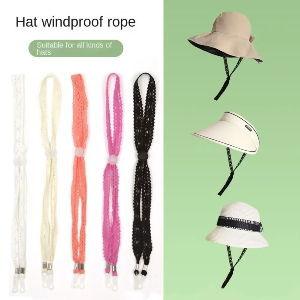 1PCS Flexible Removable Hat Chin Cord Straps Adjustable Cord Fasteners Hat Retainer Chin Strap Clip for Unisex