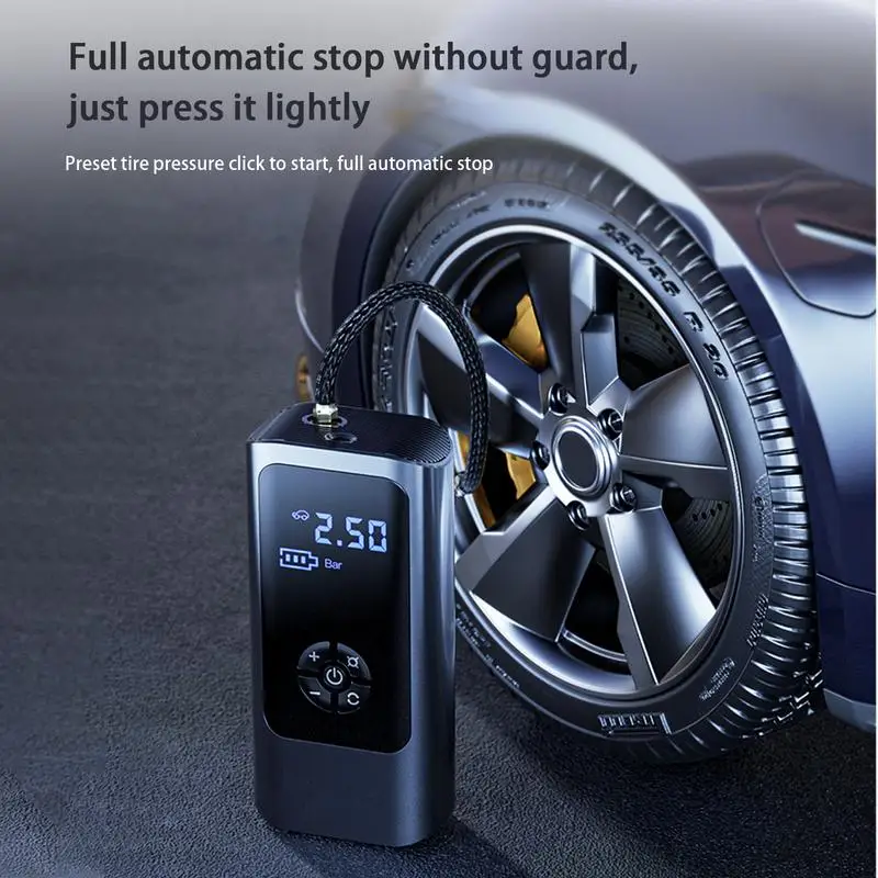 

Digital Tire Inflator DC 12 Volt Car Portable Air Compressor Pump Multifunctional electric Tire Inflator Pump for vehicles Bikes