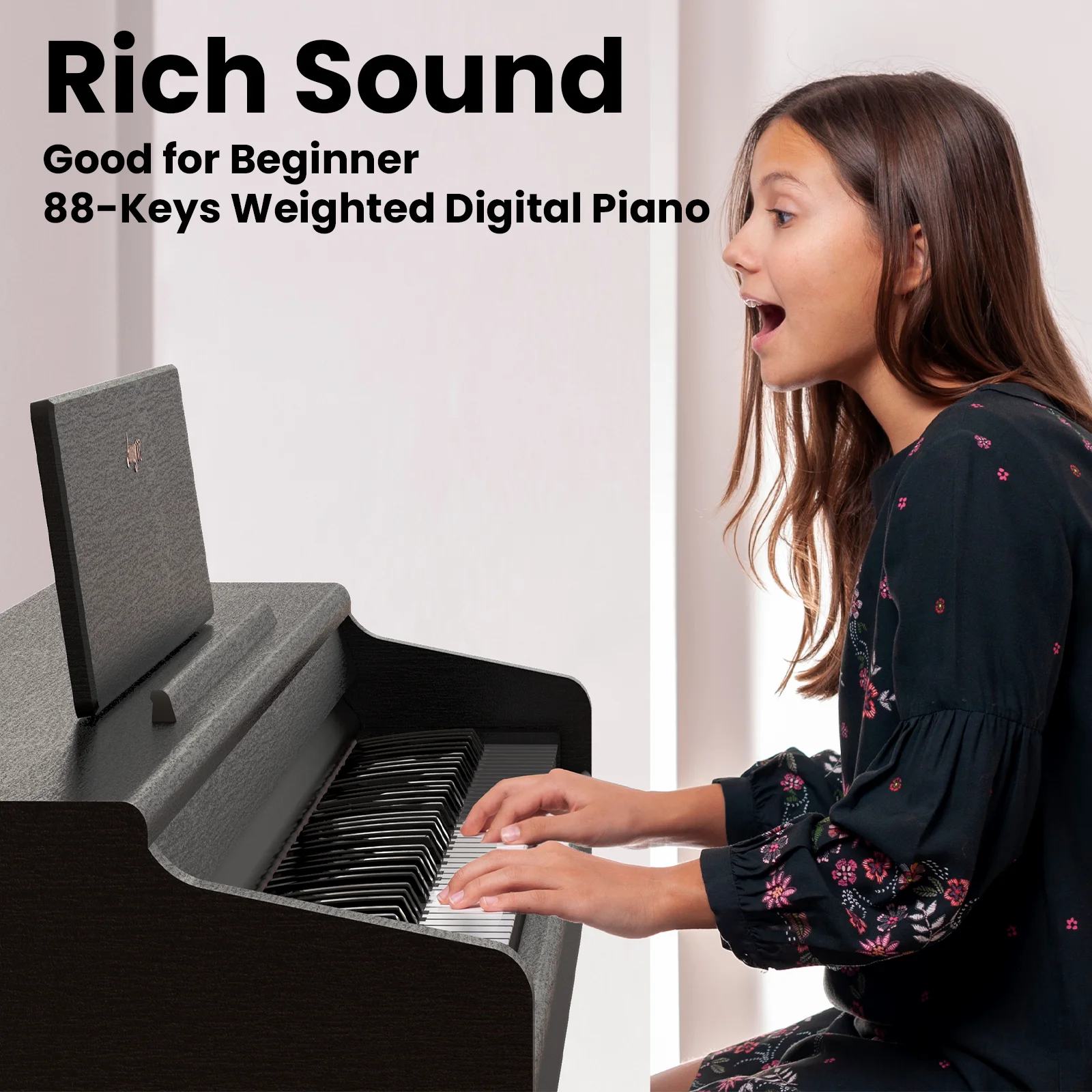 Digital Key Piano Weighted Keyboard Stand for Beginner Professional