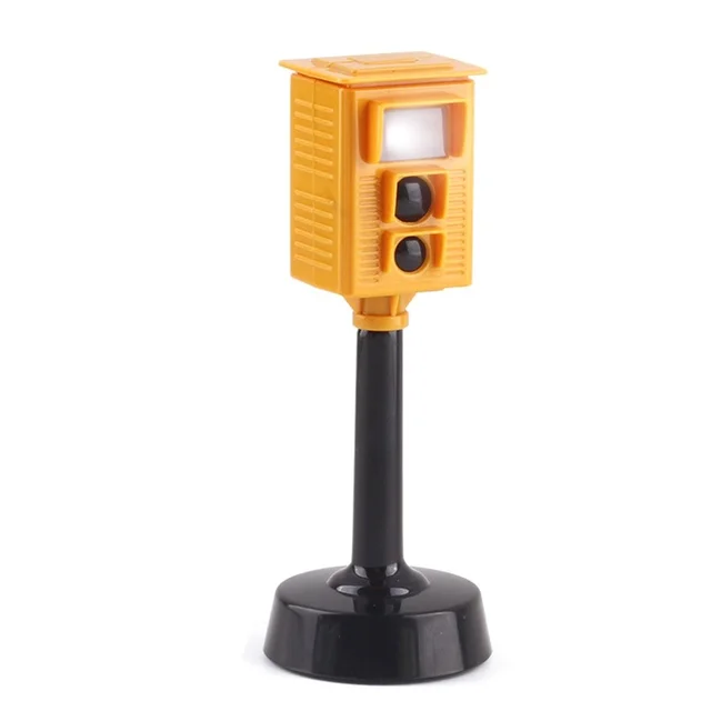 Simulated Two-Sided Traffic Lights Road Sign Lamp Crosswalk Signals with Base Early Learning Toys for Boys & Girls 2