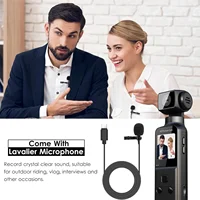 K1 4K Body Camera with External Microphone, Mini Video & Audio Pocket Cam 270° Rotation Camera for Outdoor Sport, Bike, Travel - Image 4