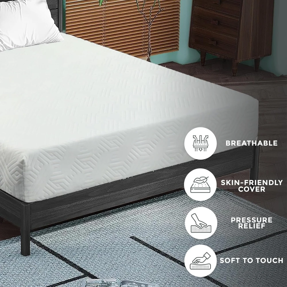 Gel Infused Cool Sleep Supportive Hypoallergenic Gel Infused Reversible Foam Mattress, Perfect for Bunk Bed 6