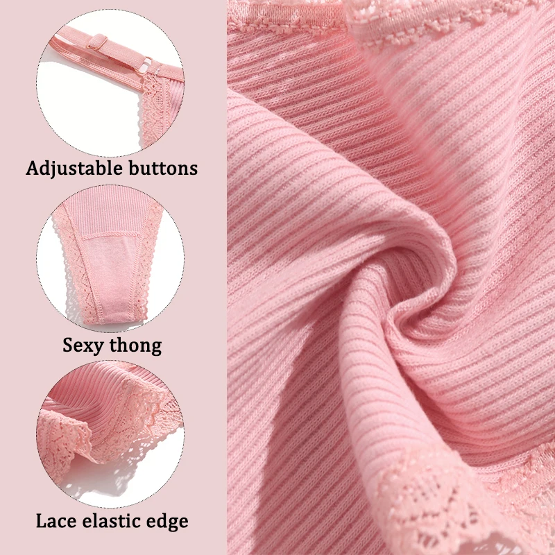 5PCS Set Cotton Panties Sexy G-String