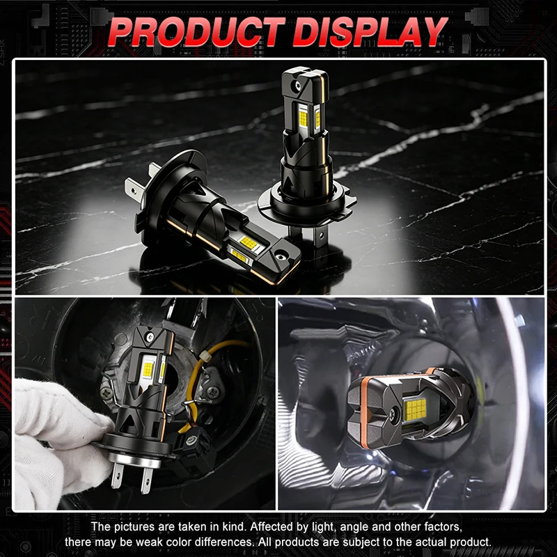 30000LM H7 H4 LED 전구 헤드라이트 8054+1860 CSP 무선 튜브 300W CSP 자동차 헤드램프 자동 다이오드 램프 캔버스 LED 터보 6000K