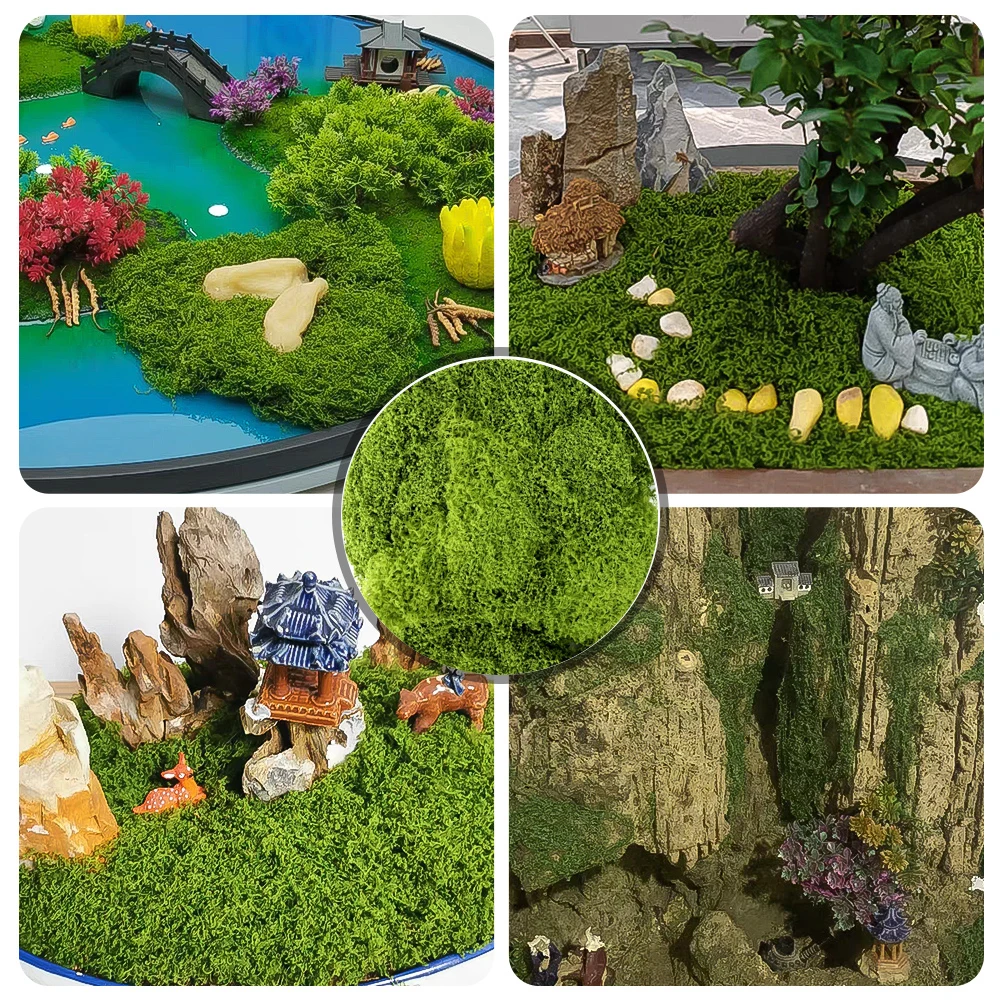 500/30G Artificial Green Plants Eternal Life Moss Mini Landscape Fake Grass DIY Crafts Grass Garden Home Room Potting Decoration 6