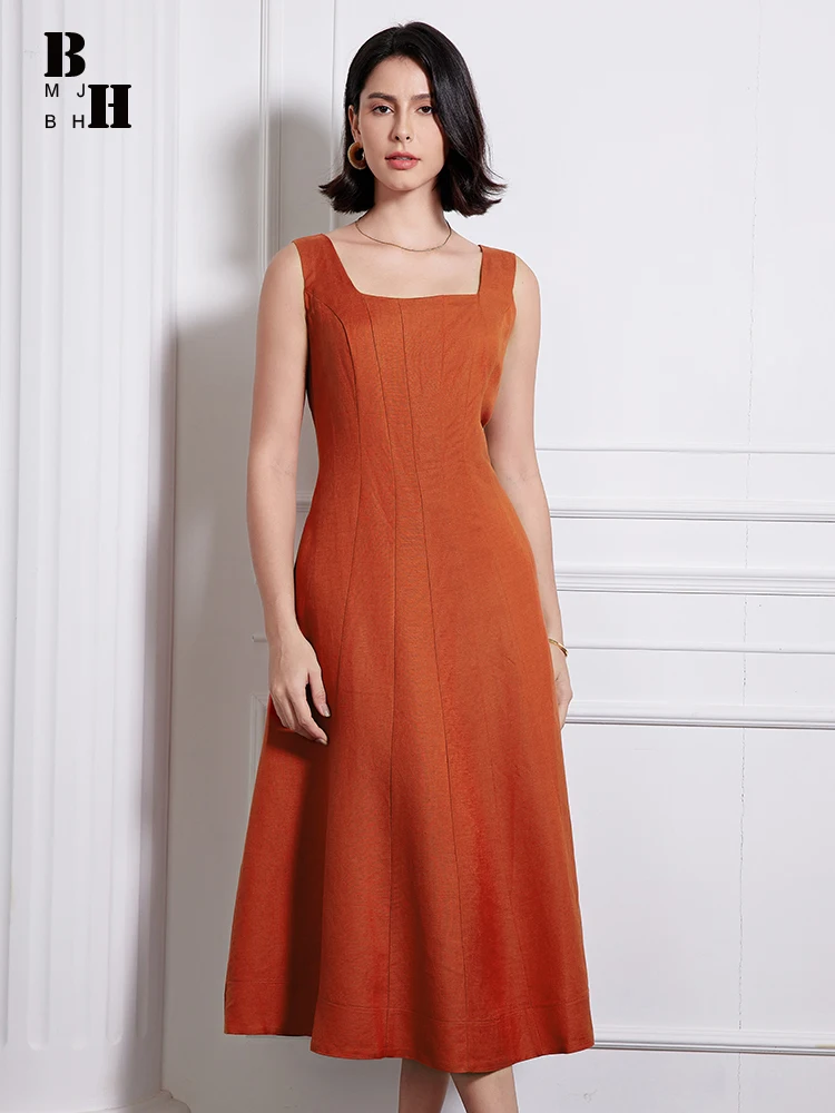 

Summer Plus Size Elegant Formal Vacation Beach Long Dress Women Mujer Tank Square Collar Slim Midi Party Vestidos Street Clothes