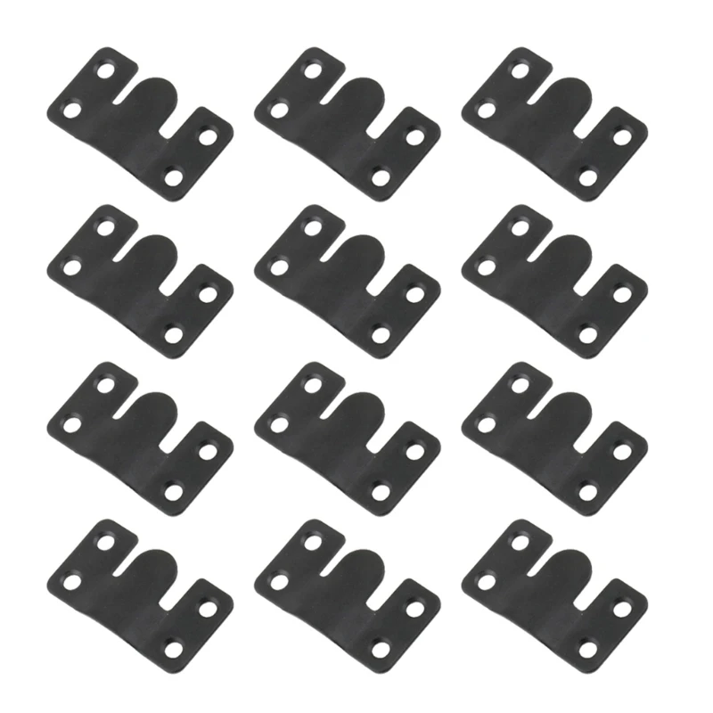 

Pack of 12 Flush Mount Brackets Heavy Duty Buckle for Mirror & Frame Fixings