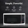 Countertop Microwave 700 Watt, Cubic Feet - With LED Lighting and Child Lock - Perfect for Apartments and Dorms - Easy to Clean 1