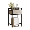 Iron Robot Vacuum Storage Rack with Easy-Clean 3-Layer Organizer  Durable Cleaning Machine Stand Convenient Access with Wheel 6