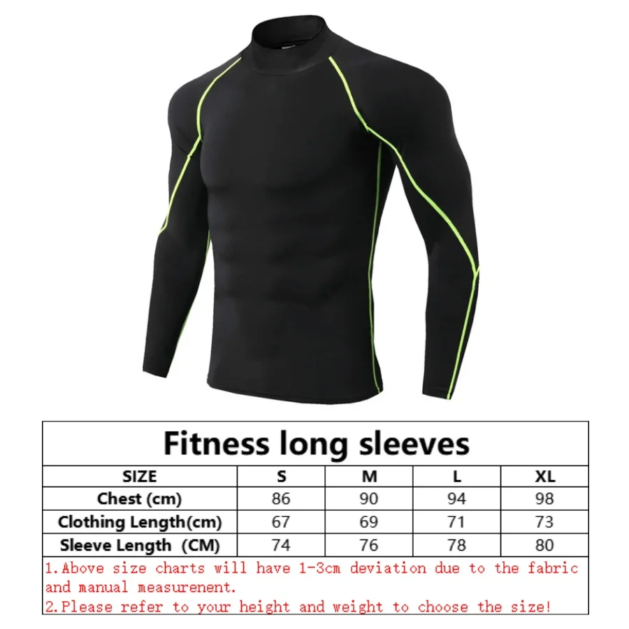 Men's Motorcycle Training Clothing Sportswear For Men Gym Long Sleeve Exercise Clothes Muscle Fit Compression Motorcycle T-Shirt 6