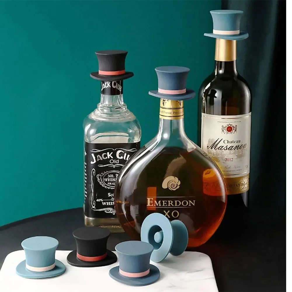 Description Picture 5 of itemSilicone Leak-proof Wine Stopper Can Be Reused Bartender Accessories Champagne Whiskey Bottle Cap Bar Cocktail Barware Kitchen