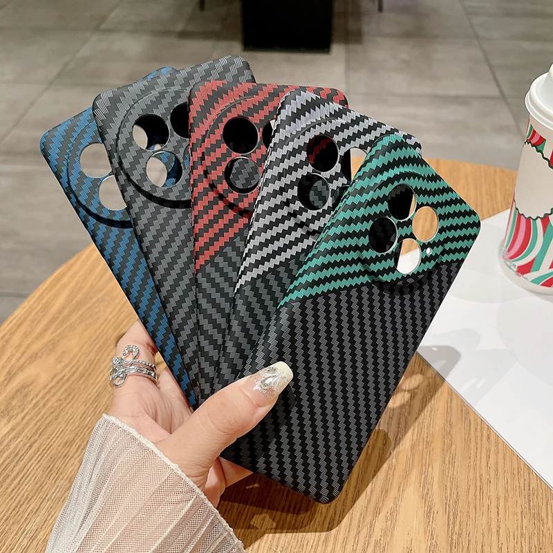 Carbon Fiber Texture Matte Hard Cover – Thin Shockproof Bumper Case