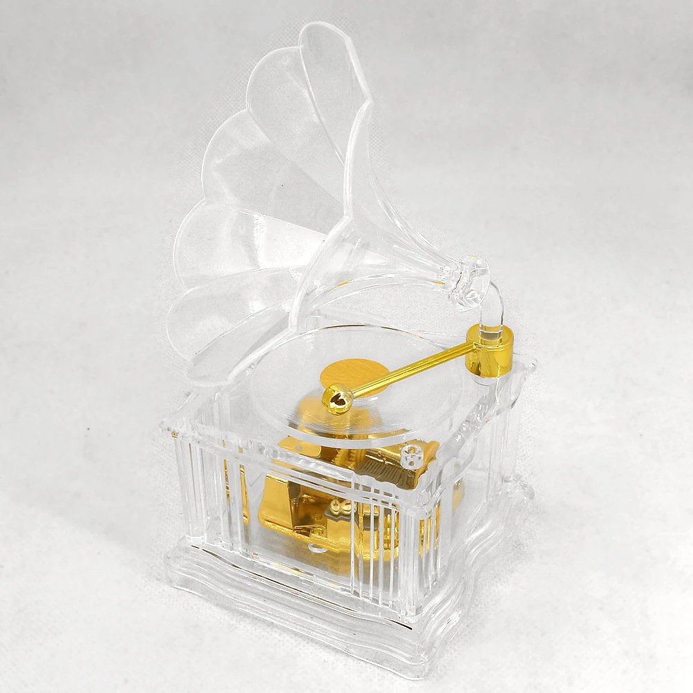 

SOFTALK You are My Sunshine Acrylic transparent phonograph Music Box Birthday, Christmas, Valentine's Day Gift