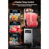 Stainless Steel Commercial Slushie Maker 15L Capacity Smoothie Machine 110V Customizable Drinks LED Bowls Fast Freezing Ideal 4