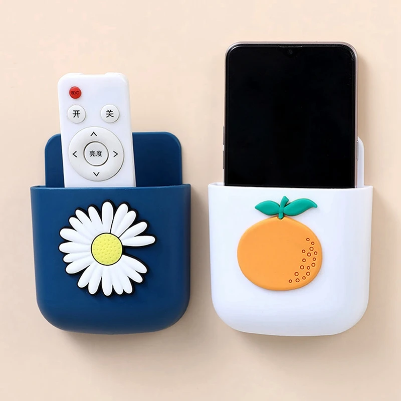 

Cartoon Plastic Wall-mounted Remote Holder for Living Room Bedroom TV Air Conditioner Remote Control Hanging Storage Box Case