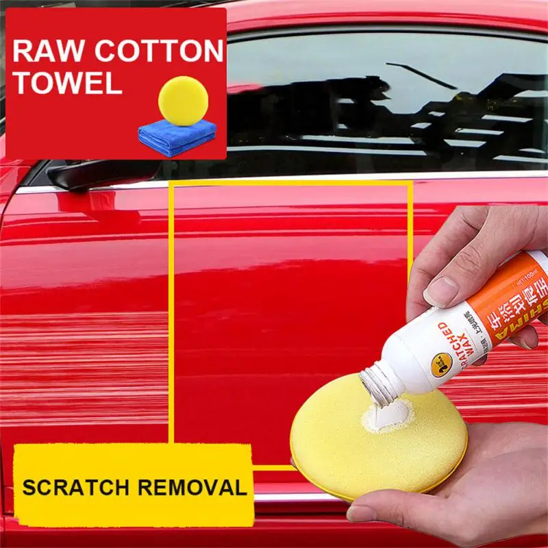 Revestimento de vidro Cera De Polimento, Eficaz Portátil Car Scratches