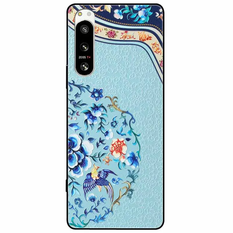 Cute 3D Embossed Relief Soft Silicone Back Cover with Cartoon Design