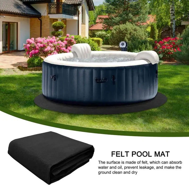 PoolGroundClothAboveGroundPoolMat4MRoundSquarePoolLinerPad