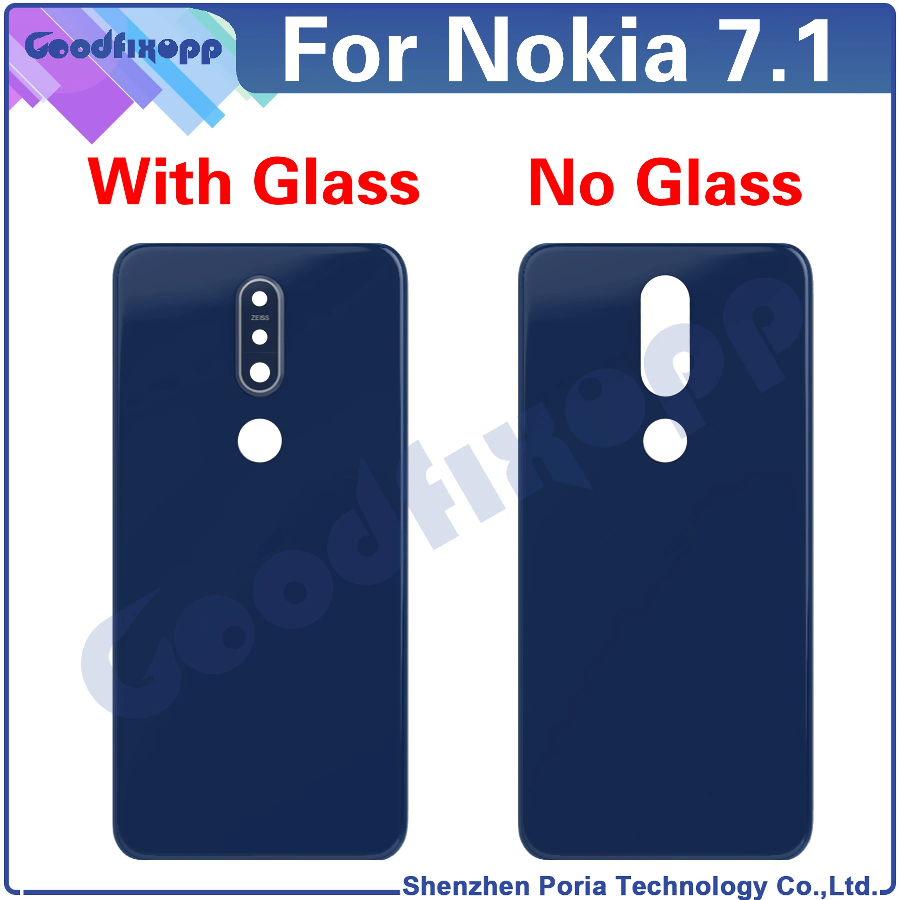 Per Nokia 7.1 Ta-1100 Ta-1097 Ta-1085 Ta-1095 Ta-1096 Coperchio Posteriore Custodia Per Porta Coperchio Posteriore Coperchio Batteria