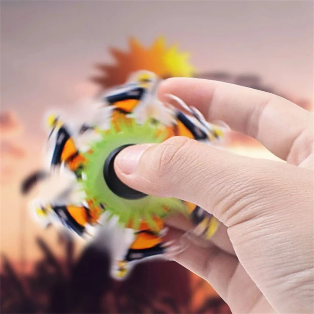 Hand Spinner Gyro Anti Stress Cartoons Animal Animation Running Comic Pattern Rotating Fingertip Spinning Toys Fidget Toys 2