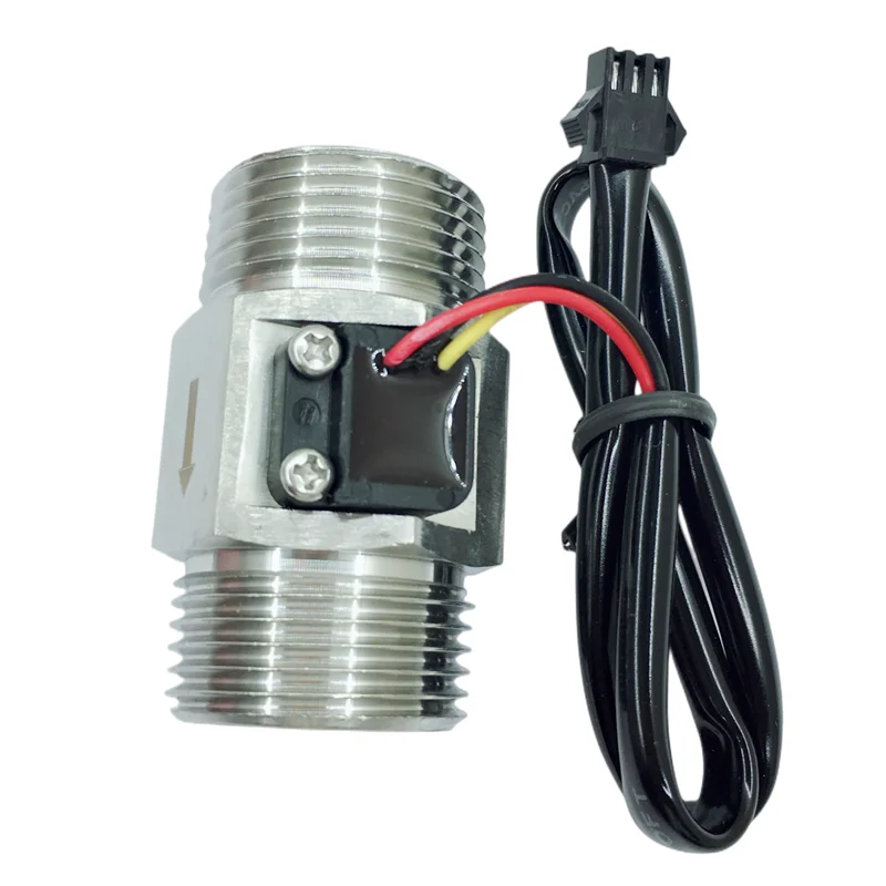 NPT1" Water Flow Meter 24V /3V-18V NPN Pulse Hall Sensor