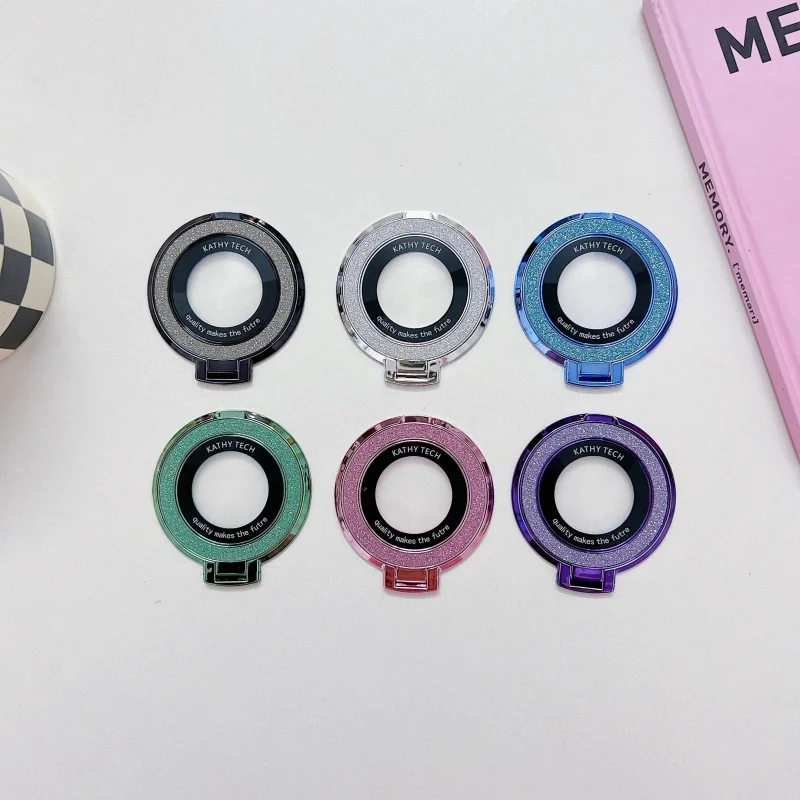 Sparkling Rotating Mirror Ring Grip Phone Holder