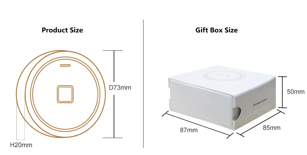 Metal Anti-hit Biometric Fingerprint Access Control IP66 Waterproof Mini Access