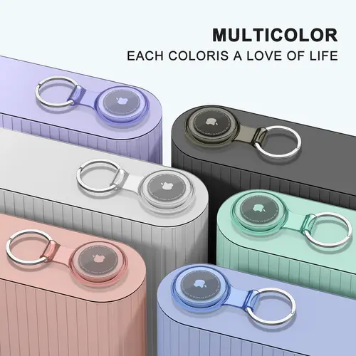 Waterproof Anti-lost Keychain Holder TPU Case for Apple Airtag Air Tag Dog Cat Pet Collar Keys Tracker Protective Full Cover - Image 3
