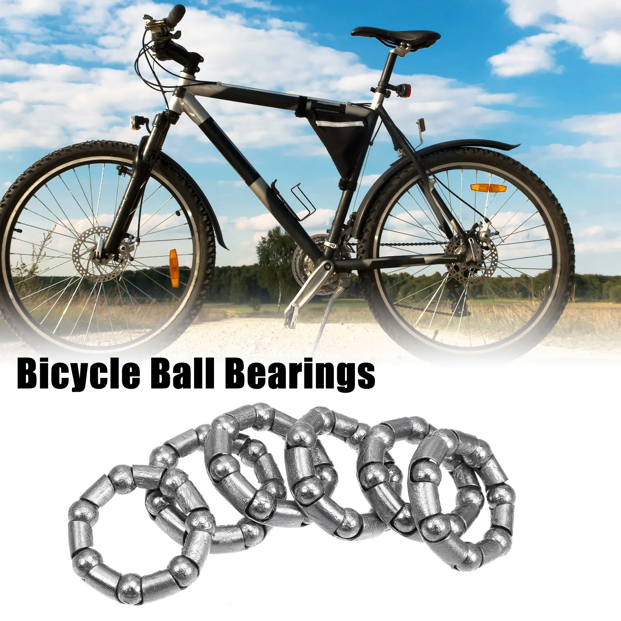 

X Autohaux 6 Pcs 8mm x 7 Ball Bearings Cages Crank Wheel Bearings Retainer for Bicycle