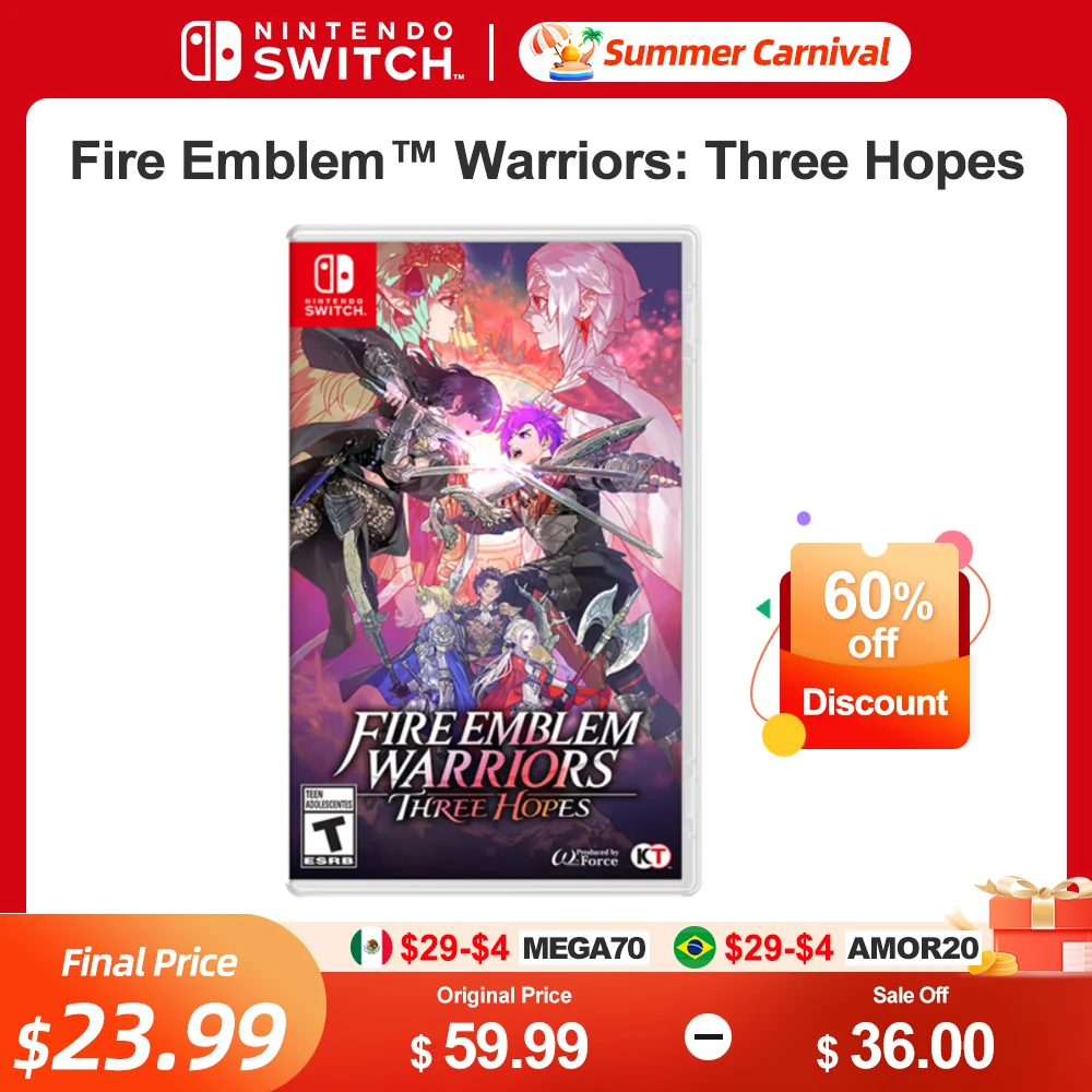 Fire Emblem Warriors Three Hopes Nintendo Switch Game Deals 100% Official Original Physical Game Card for Switch OLED Lite