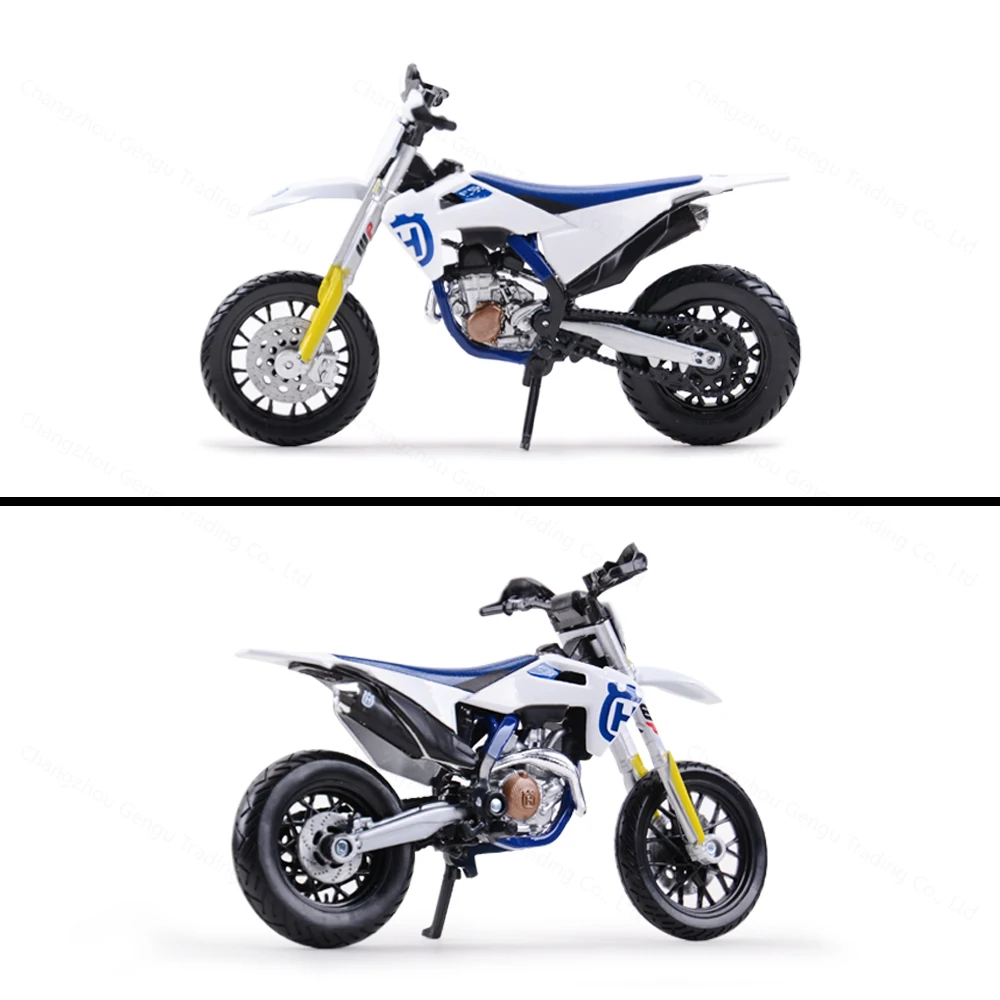 Bburago 1:18 Husqvarna FS 450 Supermoto Static Die Cast Vehicles Collectible Hobbies Motorcycle Model Toys 6