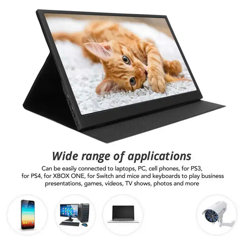 ƮϿ ޴ , ũ USB C ̴ HD Ƽ̵ ̽, IPS ̹ , 15.6 ġ, 1080P 
