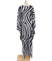Plus Size Womens Animal Print Kaftan Dresses Caftans Swimwear Coverups Summer Bathing Suit Long Beach Dress - Image 6
