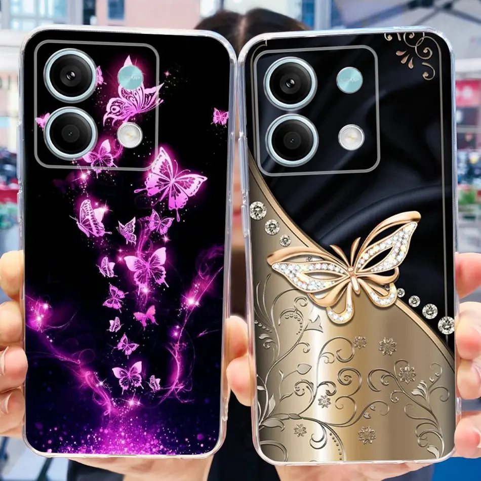 Elegant Printing Soft Silicone TPU Slim Phone Back Cover