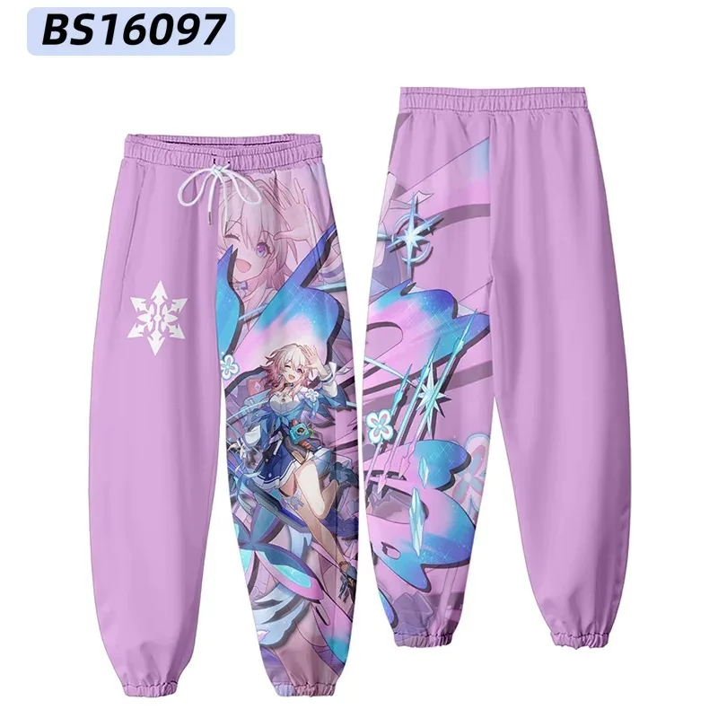 Honkai Star Rail 3D Joggers Pants Men/Women Casual Trousers Hip Hop Sweatpants Kafka Himeko Luocha Natasha Seele Cosplay Costume