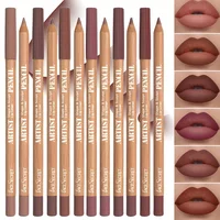 6pcs Velvet Matte Lip Liner Set - Long-Lasting Versatile Shades Longlasting Lip Makeup Berry, Brown, Pink Lip Pencil 1