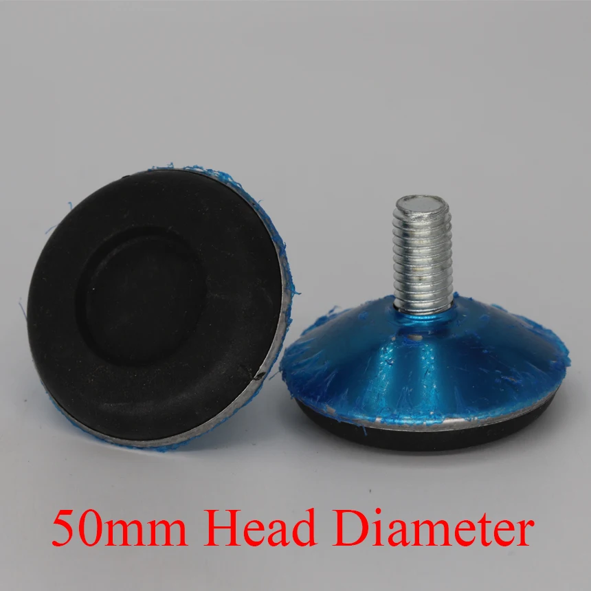 

M8 M10 Male Thread 10mm 12mm 16mm 20mm Length 50mm Head Furniture Screw On Non-Slip Adjustable Leveling Feet Foot Mounts Pad Mat