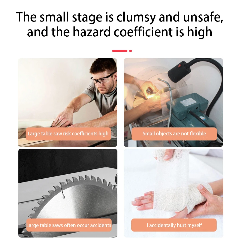 Multifunctional Mini Table Saw Electric Desktop Saws Small Household DIY Cutting Tool Woodworking Bench Lathe Cutter Machine