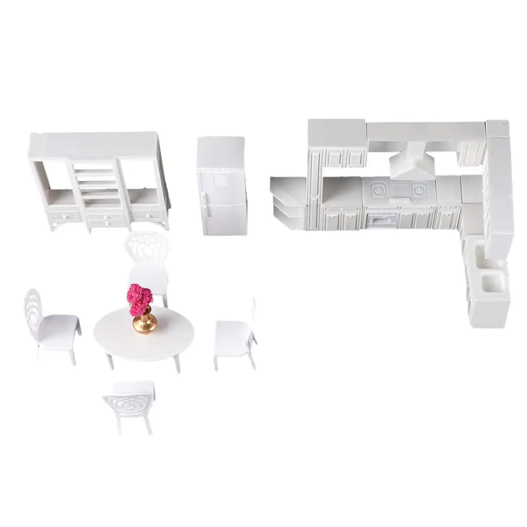 1/25 주방 가구 세트, 테이블 모델 빌딩 키트, DIY 장식품