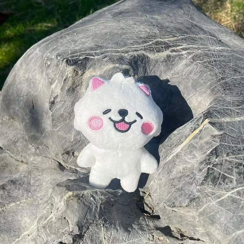 10CM KPOp Lesserafim CHAEWON YUNJIN Cartoon Cute Doll Keychains High Quality INS Style Plush Keyrings EUNCHAE Fans Collection plush keychain key chain