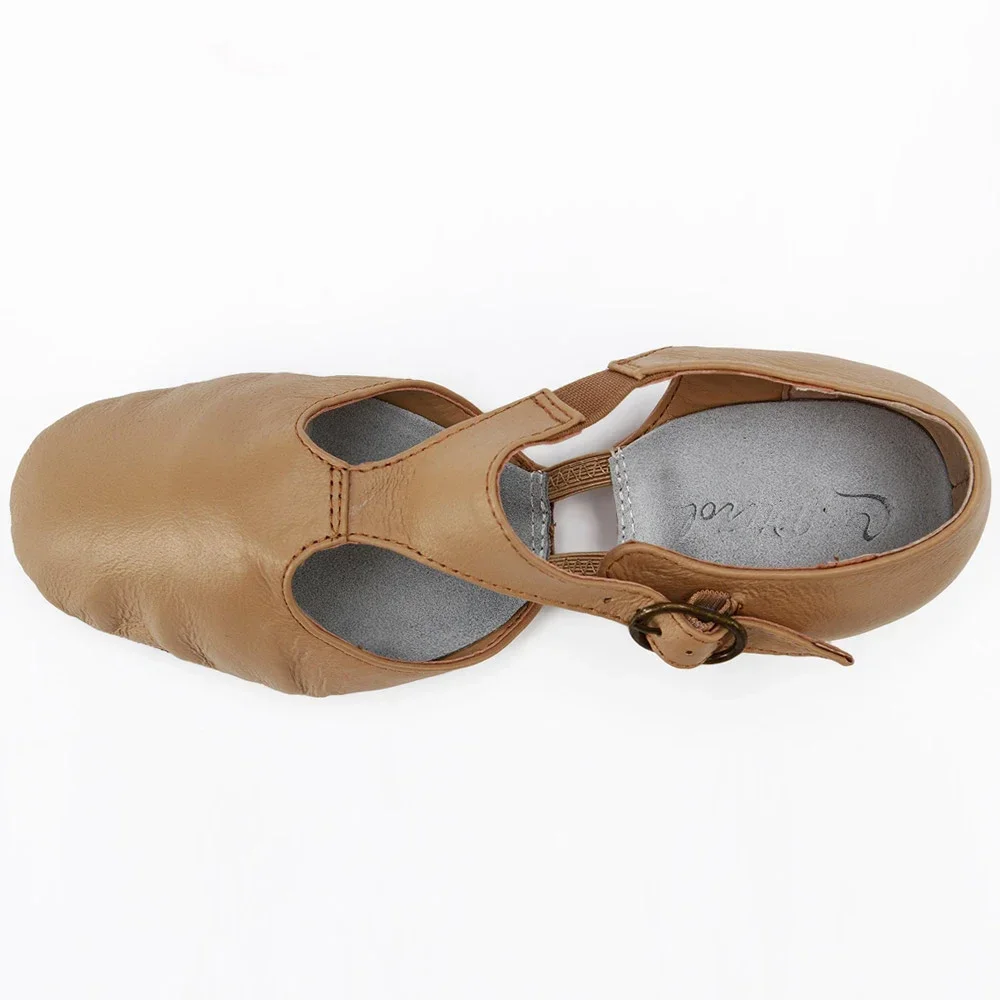 Western Dance Shoes Genuine Leather Stretch Ballet Dance Shoe for Women Jazz Dancing Teachers's Sports Sandal Ceroc Dance Shoes 6