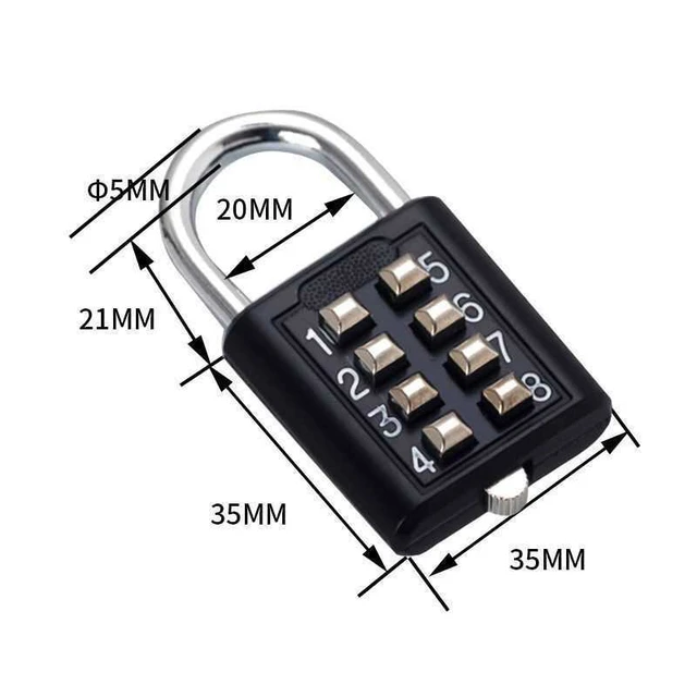 EGFirtor Smart Password Code Combination Padlock Suitcase For Luggage Travel Code Smart Lock Code Keyed Anti-thieft Lock 2